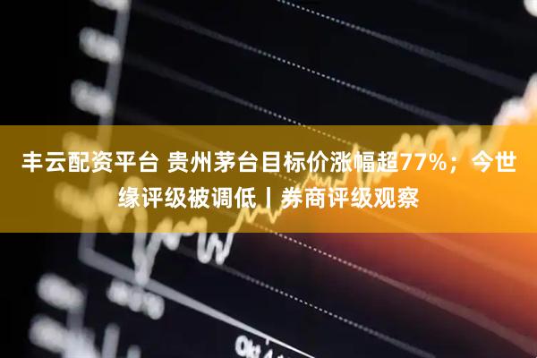 丰云配资平台 贵州茅台目标价涨幅超77%；今世缘评级被调低丨券商评级观察